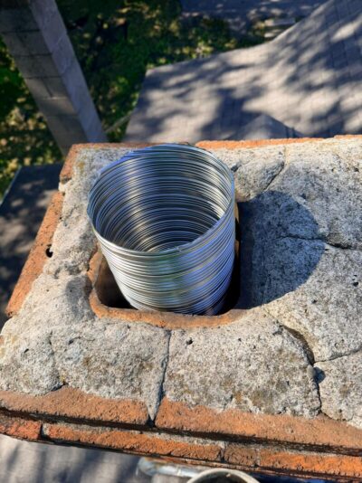 Chimney Liner Exterior Vent installation