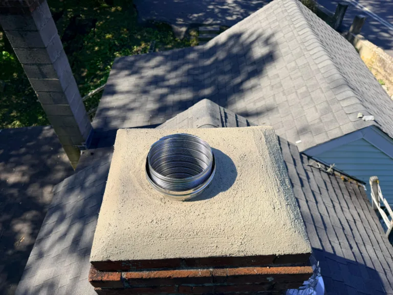 Chimney Liner Exterior Vent installation