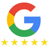 Five-star Google reviews rating for TopDog Chimney